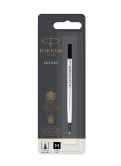 PARKER 1-Piece Quink Rollerball Pen Refill Medium Tip Black  - Image 1
