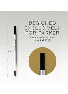 PARKER 1-Piece Quink Rollerball Pen Refill Medium Tip Black  - Image 3