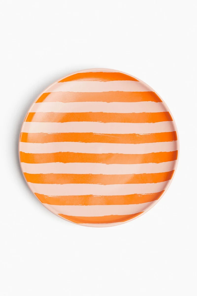 اتش اند ام صحن مقبّلات مخطط من البورسلان