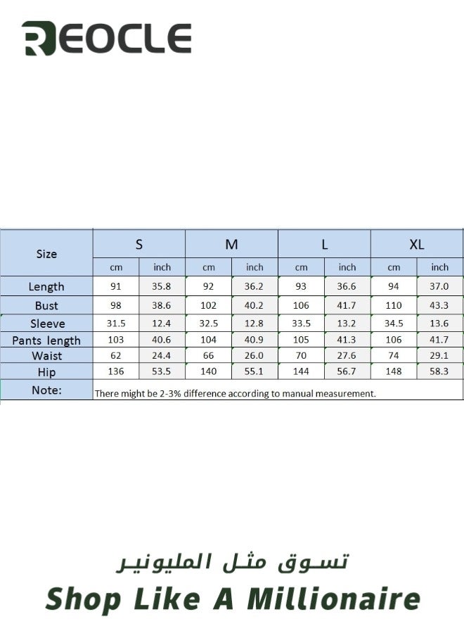 REOCLE Women’s 2 Piece Outfit Short Sleeve Collar Button Down Shirt High Waist Wide Leg Pants Sets Casual Loose  Printed Sets - Image 4