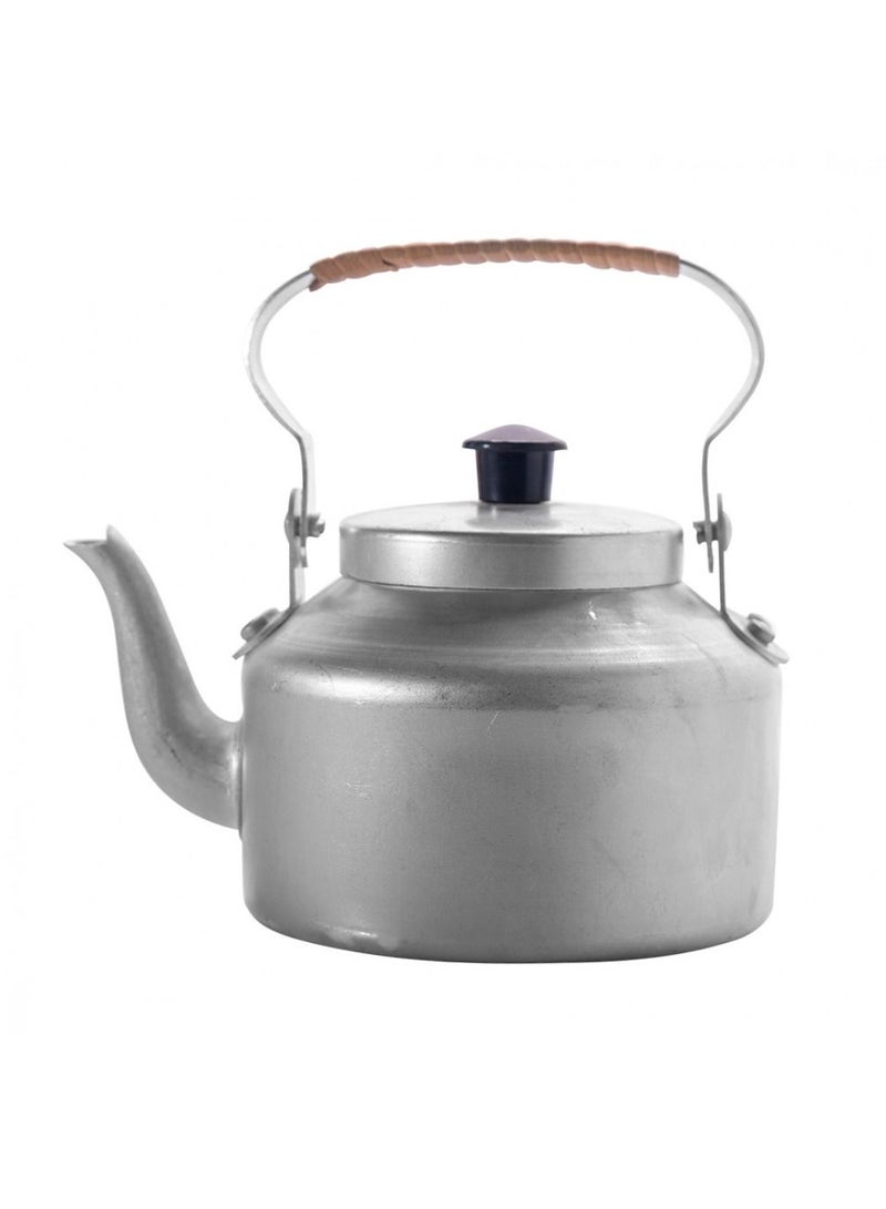BASURRAH "Teapot for tea and coffee, made of silver aluminum. This teapot provides you with a perfect brewing experience for hot beverages with an elegant and modern touch - Image 1