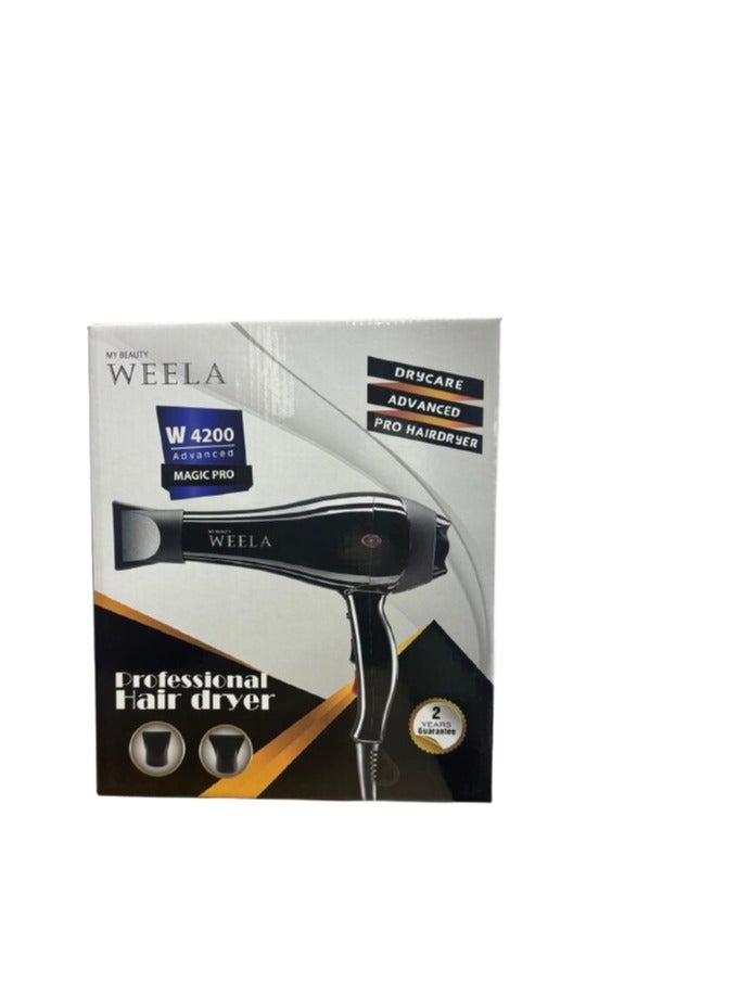 weela W4200 Professional 2200W High Power Hair Dryer Salon-Quality - Image 1