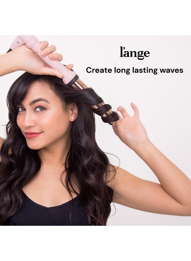 L'ANGE HAIR - L'ANGE HAIR Ondulé Titanium Curling Wand | Professional Hot Tools Curling Iron 1.25 Inch | Salon Hair Styling Wands for Beach Waves | Best Hair Curler Wand for Frizz-Free, Lasting Curls - Image 1