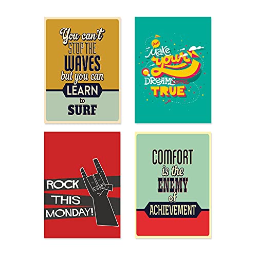 PAPER PLANE DESIGN Quote and Motivational Poster Set of 10 (Size 45 x 30 cm) d942 - Image 2