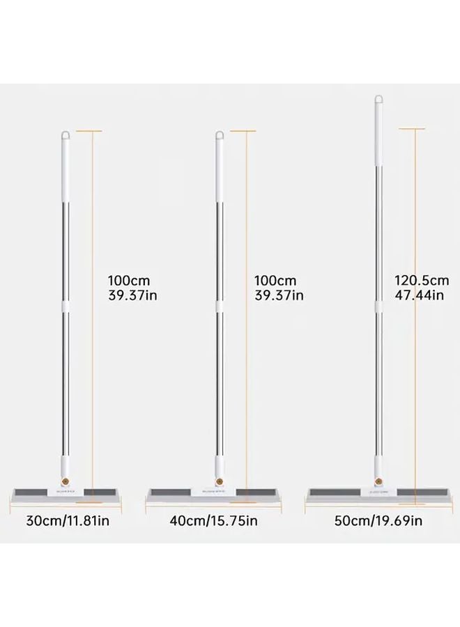 19.69Inch Scraper And 47.44Inch Broom 3 In 1 Floor Squeegee For Tiles Floors Glass - Image 3