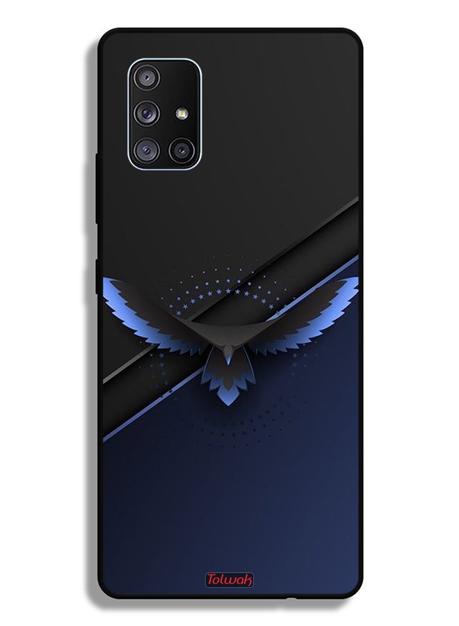 Tolwak غطاء حماية لهاتف Samsung Galaxy A71 5G بطبعة فن تجريدي رقمي من Eagle - Image 1