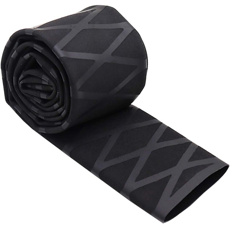 QBGTFAK Ted Lele 30MM X-Tube Heat Shrink Sleeve Tubing for Rod Handle Cork Non Slip Waterproof Insulation 1 Metre Black  - Image 1