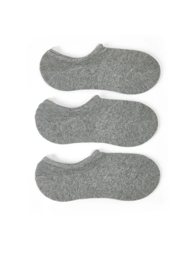 Prickly Pear 3 Pack Of Basic Ankle Socks, Grippy Heel, One Size Fits Most