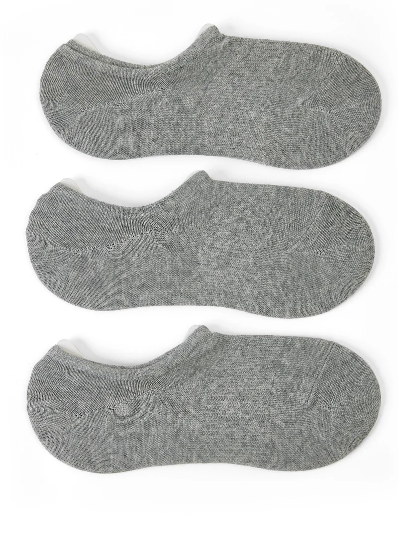 Prickly Pear 3 Pack Of Basic Ankle Socks, Grippy Heel, One Size Fits Most