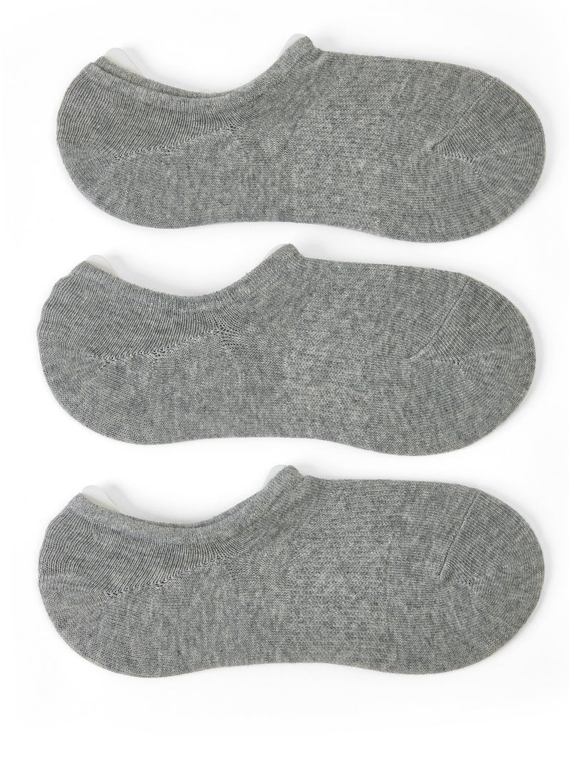 بريكلي بير عبوة من 3 جوارب أساسية للكاحل، بكعب متين، مقاس واحد يناسب الجميع - Image 2