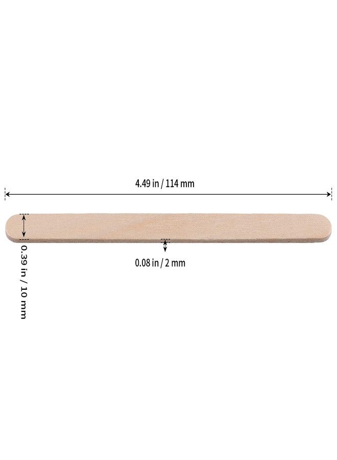 SHEUTSAN 3000pcs 4.5 Inch Popsicle Sticks, Wooden Craft Sticks, Wood Ice Cream Stick for DIY Crafts, Home Art Projects - Image 2