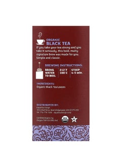 Equal Exchange Equal Exchange, Organic Black Tea, 20 Tea Bags, 1.41 oz (40 g)  - Image 2