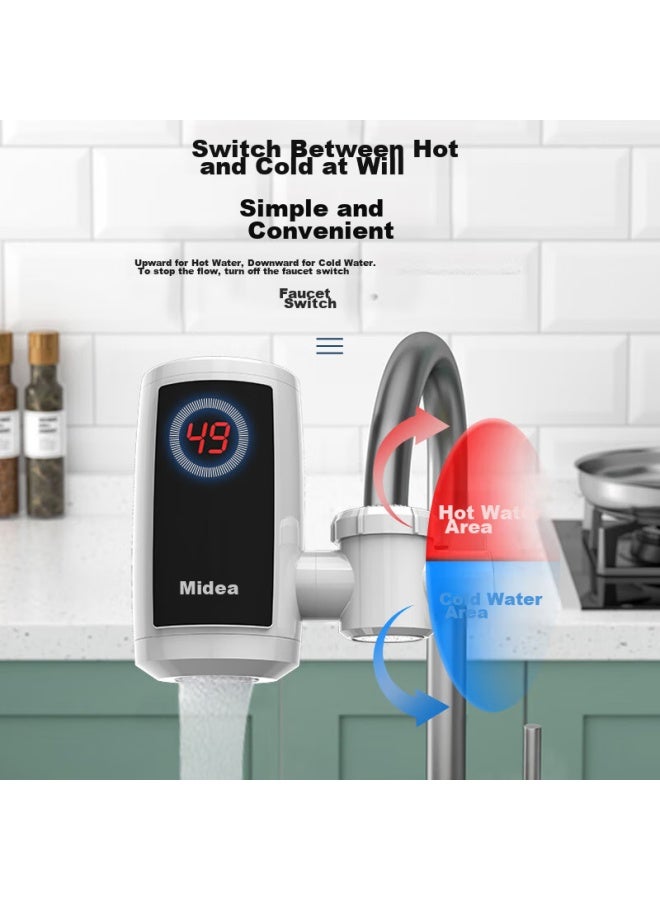 Chigo Electric Hot Water Faucet, No Installation Required, Fast Heating, Kitchen Cold And Hot Water, Instant Electric Water Heater, Direct Connection, Zg-zs820 Upgraded Version-h1x - Image 3