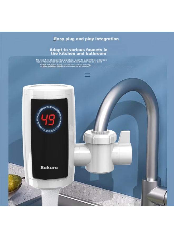 Chigo Electric Hot Water Faucet, No Installation Required, Fast Heating, Kitchen Cold And Hot Water, Instant Electric Water Heater, Direct Connection, Zg-zs820 Upgraded Version-h1x - Image 4