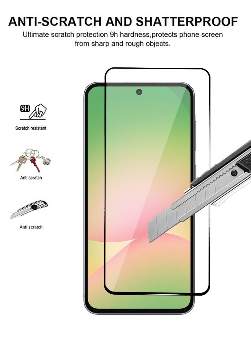Samsung Galaxy A56 Screen Protector 2 Pack - Premium Full Screen Tempered Glass For Samsung Galaxy A56, High Transparency, Delicate Touch, Anti-Explosion, Smooth Arc Edges, Easy Installation - Image 2