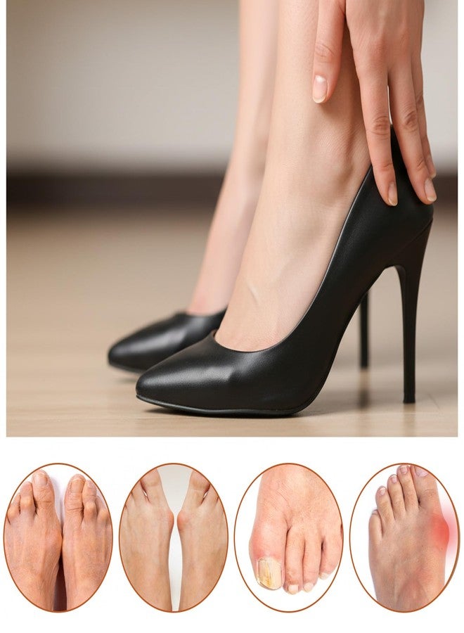 HaiFafafaing 6pcs Toe Separators for Women 2 Sizes Toe Spacers Bunion Corrector with 2 Loops Bunion Corrector for Women Big Toes Overlapping Toes Relieve Foot Pain - Image 4