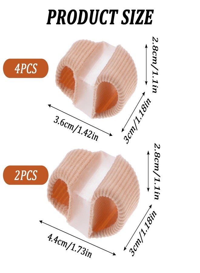 HaiFafafaing 6pcs Toe Separators for Women 2 Sizes Toe Spacers Bunion Corrector with 2 Loops Bunion Corrector for Women Big Toes Overlapping Toes Relieve Foot Pain - Image 2