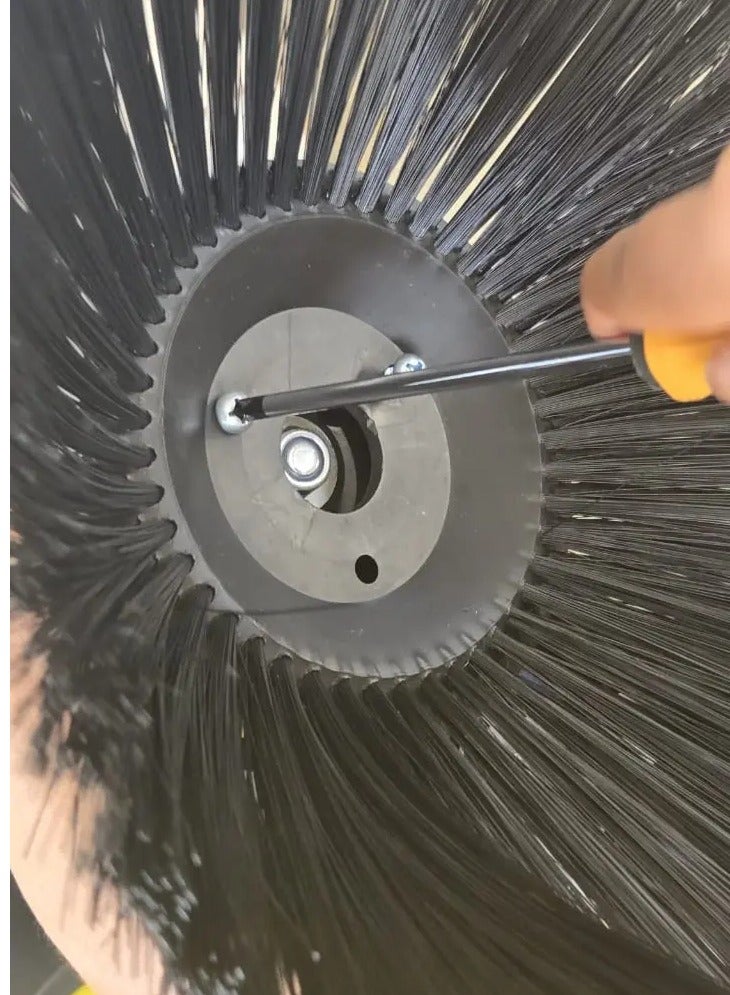 دكتور سلبي مكنسة Dr. Slippy S8 ثلاثية الفرش | مكنسة أرضيات يدوية بدون كهرباء | سعة 48 لتر لتنظيف الغبار والرمل وأوراق الشجر في المنازل والحدائق والجراجات - Image 3