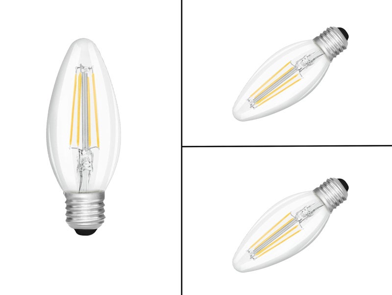 kinis Vintage Style Candle Shape Light Bulbs/Bulb for Wall Light/Bulb for Hanging Light/Bulb for Pendant Light/Bulb for Chandelier/Bulb for Decorative Lights (KIN-C35 Bulb, Pack of 4) - Image 4
