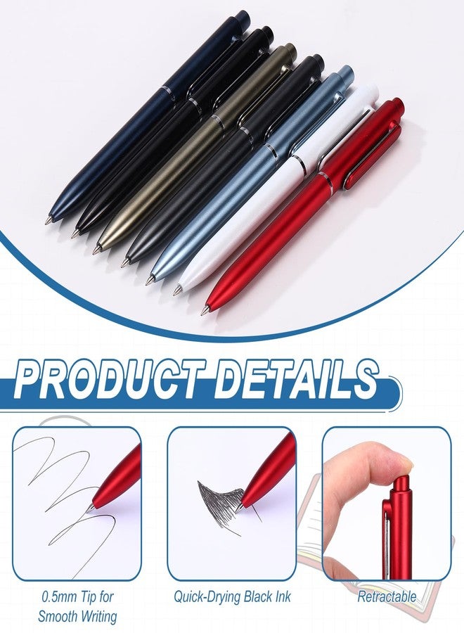 PATIKIL 6Pcs Retractable Pens, 0.5mm Gel Pens Black Ink Rollerball Pen Medium Point Smooth Writing Quick Dry for Office Supplies Home Journaling Note Taking Business Meeting,Red - Image 3
