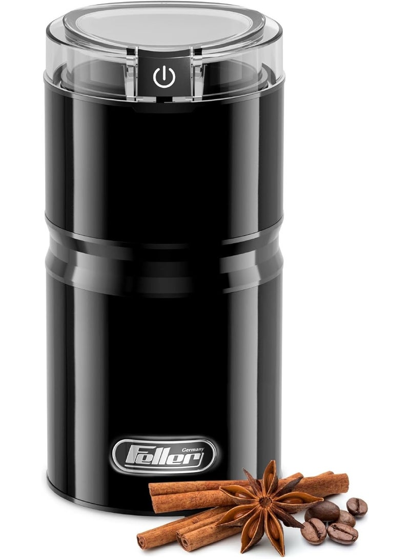 Feller Electric Coffee Grinder/Spice Grinder, 150W Power, Premium Titanium-Coated Blade, Safety Switch, Detachable Cup, BPA-Free  - Image 1