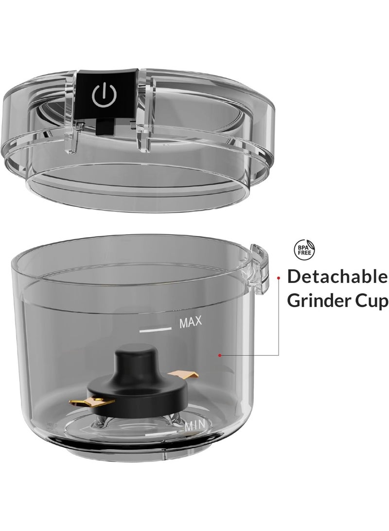 Feller Electric Coffee Grinder/Spice Grinder, 150W Power, Premium Titanium-Coated Blade, Safety Switch, Detachable Cup, BPA-Free  - Image 3
