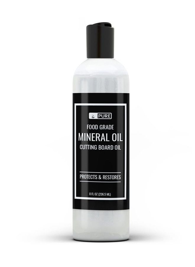 PURE ORIGINAL INGREDIENTS - Mineral Oil (8 fl oz) for Cutting Boards, Butcher Blocks, Counter Tops, Wood Utensils - Image 1