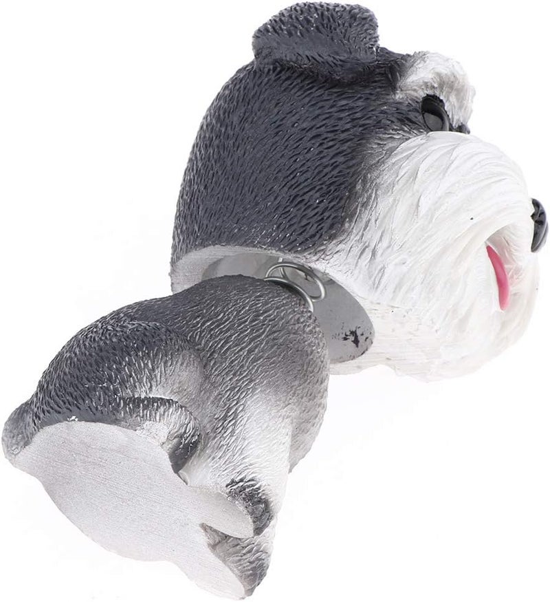 كلاراكو رأس كلب هزاز من الراتنج، رؤوس هزازة، رؤوس حيوانات لعبة، لوحة قيادة سيارة، ديكور سيارة، شناوزر - Image 3