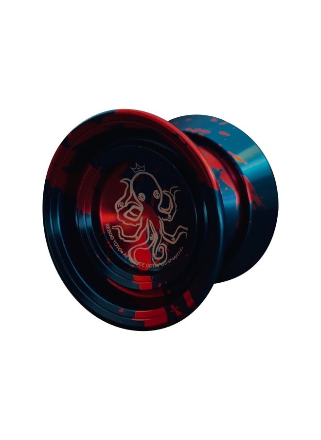 Generic - BEBOOYOYO A2 Deep Sea Dominant Blue Red Alloy Yo-yo Boy Toy Yo-yo Send Accessories-Color:Red Blue-Specifications:57x57x43mm - Image 1