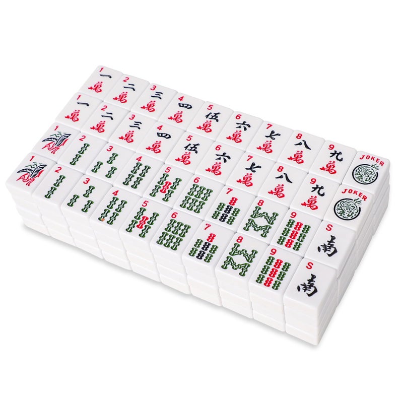 GUSTARIA 1.2â€ American Mahjong Tiles, 166 American Mahjong Tiles with White Color (Tiles Only, No Dice and Other Accessories) - Image 1