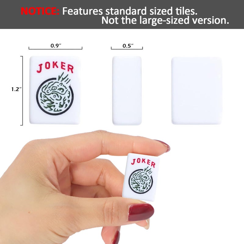GUSTARIA 1.2â€ American Mahjong Tiles, 166 American Mahjong Tiles with White Color (Tiles Only, No Dice and Other Accessories) - Image 2