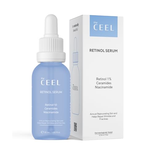 The Ceel Retinol Serum for Face | Resurfacing Retinol Serum | Firming, Anti aging, Brightening | Smoothing Fine Lines and Wrinkles | Retinol 1%, Ceramides and Niacinamide|1 fl.oz(30 ML) - Image 1