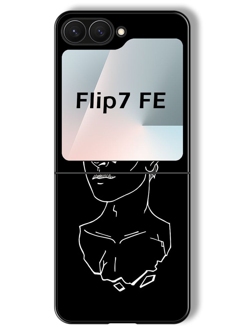Theodor Case Compatible with Samsung Galaxy Z Flip 7 FE 6.7 Inch Protection Shockproof Bumper Cover Women Art - Image 1