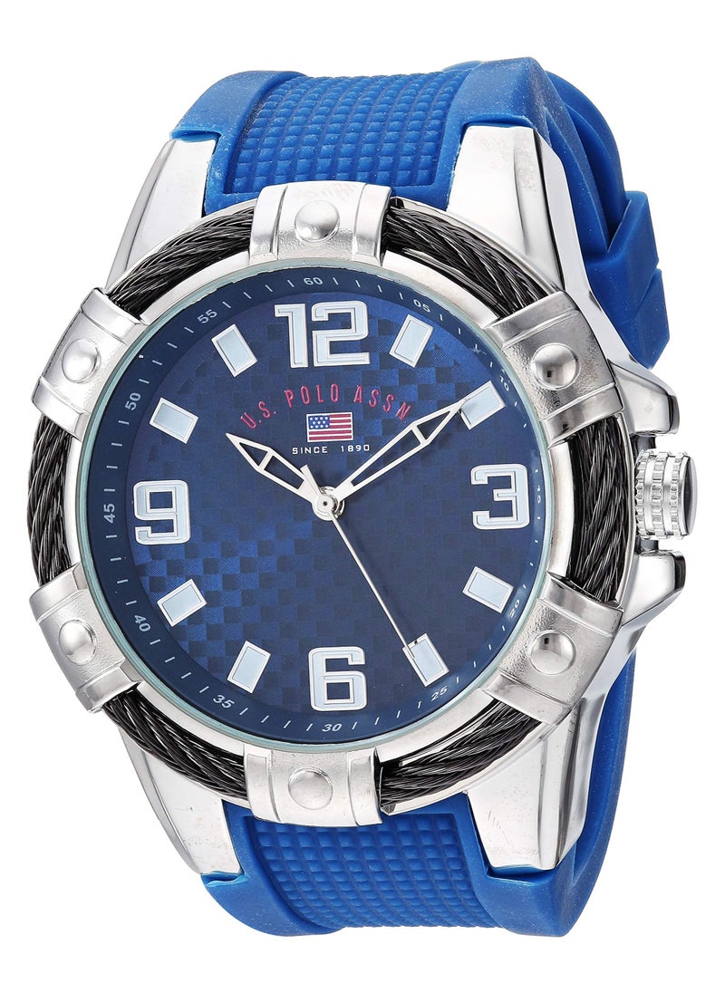 U.S. Polo Assn. - Men Analog-Digital Quartz Watch with Rubber Strap US9681 - Image 1
