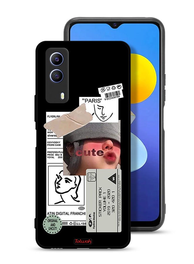 Tolwak Vivo T1x Protective Case Cover Cute Sticker - Image 1