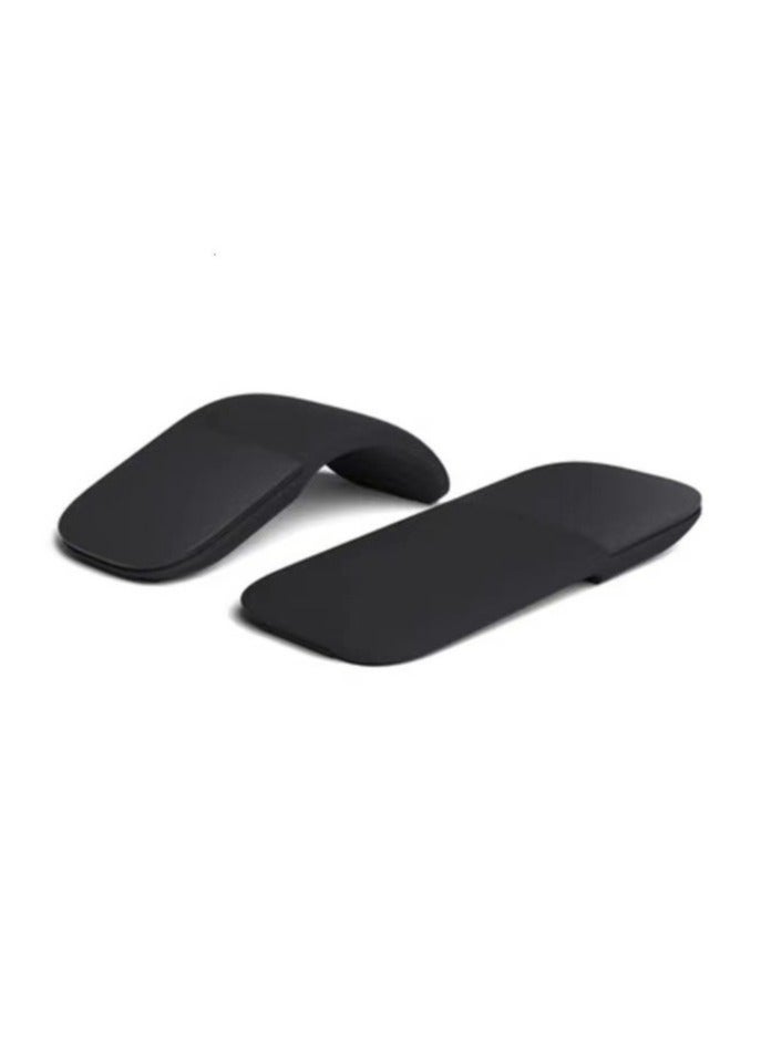 Bluetooth Curved Touch Mouse, Portable Wireless Foldable Mouse, Without USB Nano Receiver, Ergonomic Mini Optical Computer Mouse for Laptop Tablet Smartphone