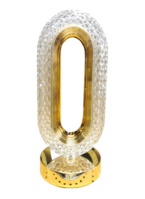 Crystal Table Lamp In The Form Of An Acrylic Lampshade For The Bedrooms And Guests Gold