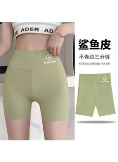 High Waist Shark Shorts Women Summer Yoga Cycling Aircraft Section 3 [Green]]