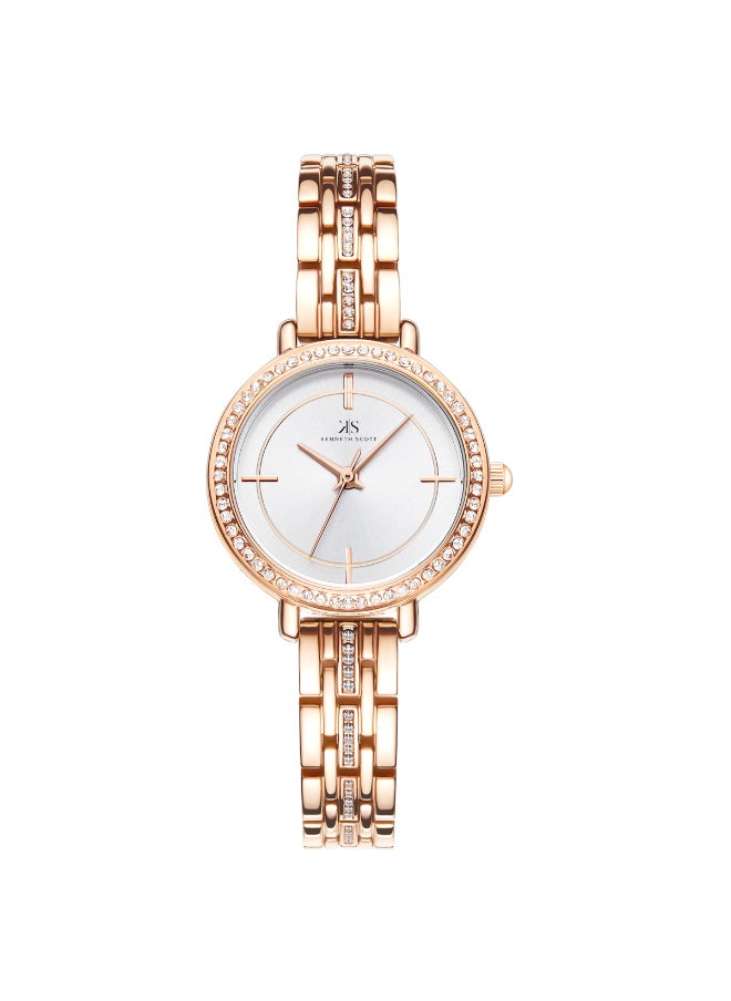 KENNETH SCOTT Women's Stainless Steel Analog Watch K23532-RBKW - 28.5 mm  - Image 1