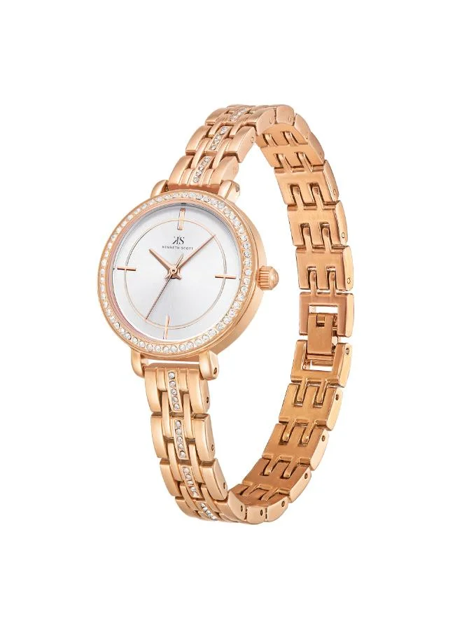 KENNETH SCOTT Women's Stainless Steel Analog Watch K23532-RBKW - 28.5 mm