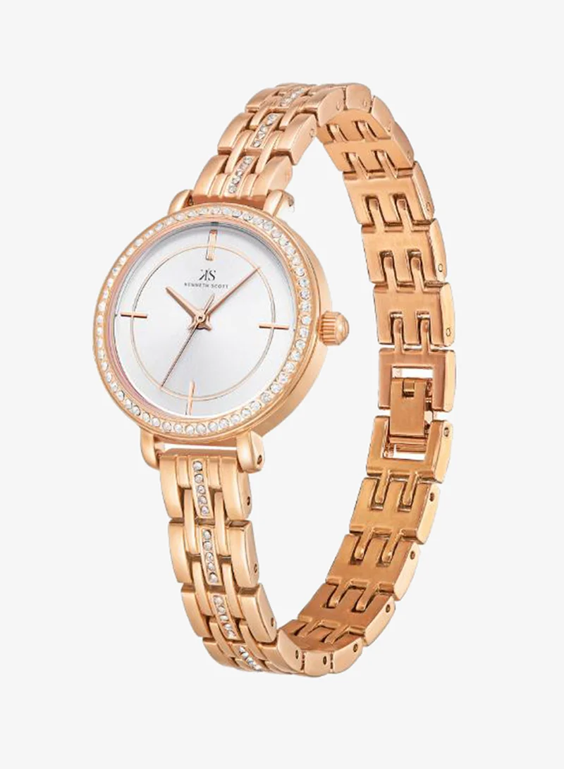 KENNETH SCOTT Women's Stainless Steel Analog Watch K23532-RBKW - 28.5 mm