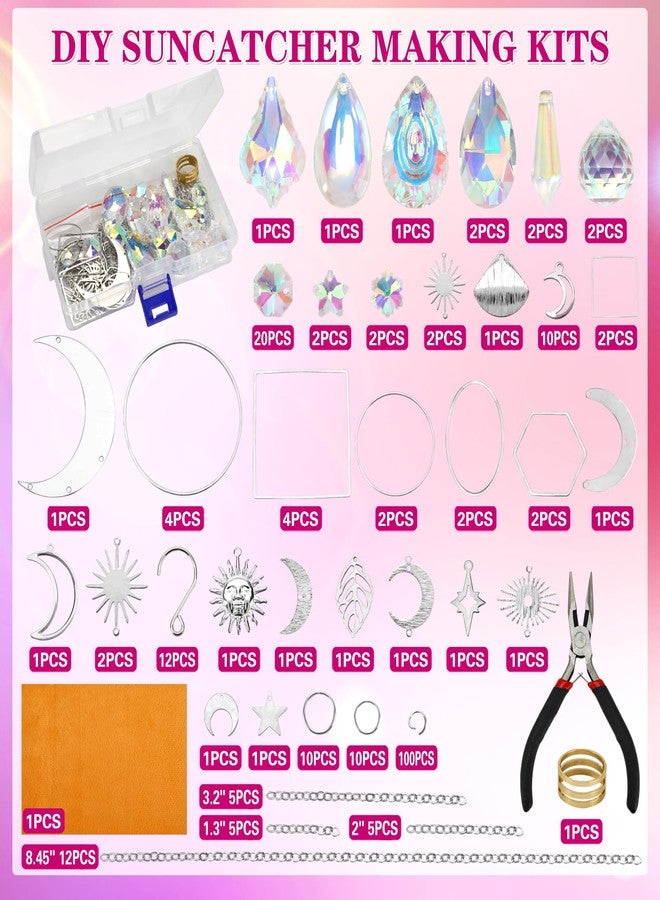 Worgree 228pcs Sun Catcher Kits for Adults, DIY Arts and Crafts for Women Prism Crystal Suncatchers Indoor Window Hanging Ornaments Decor for Home Gifts for Mother Wife Daughter - Image 5
