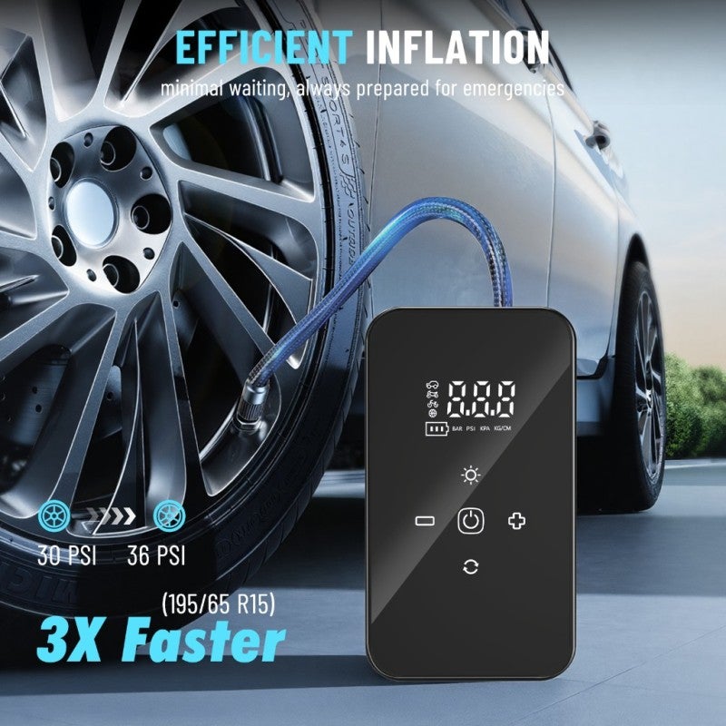 Cordless Car Air Pump 140 PSI Cordless Bike Pump Electric Bike Tire Pump for Car Motorcycle Bicycle Balls and More - Image 3