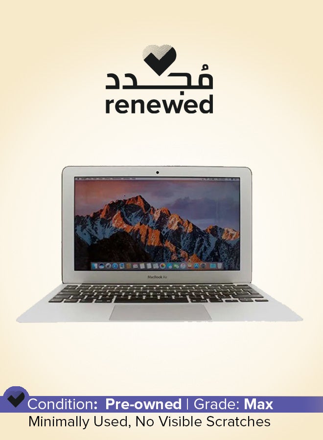 ابل  مجدد - لابتوب ماك بوك إير A1465 (2015) بشاشة 11.6 بوصة، مع معالج إنتل كور i5/الجيل السادس/ذاكرة RAM 4GB/قرص SSD سعة 120GB/نظام ماك أو إس مع حقيبة لابتوب + لوحة مفاتيح + ماوس - Image 1