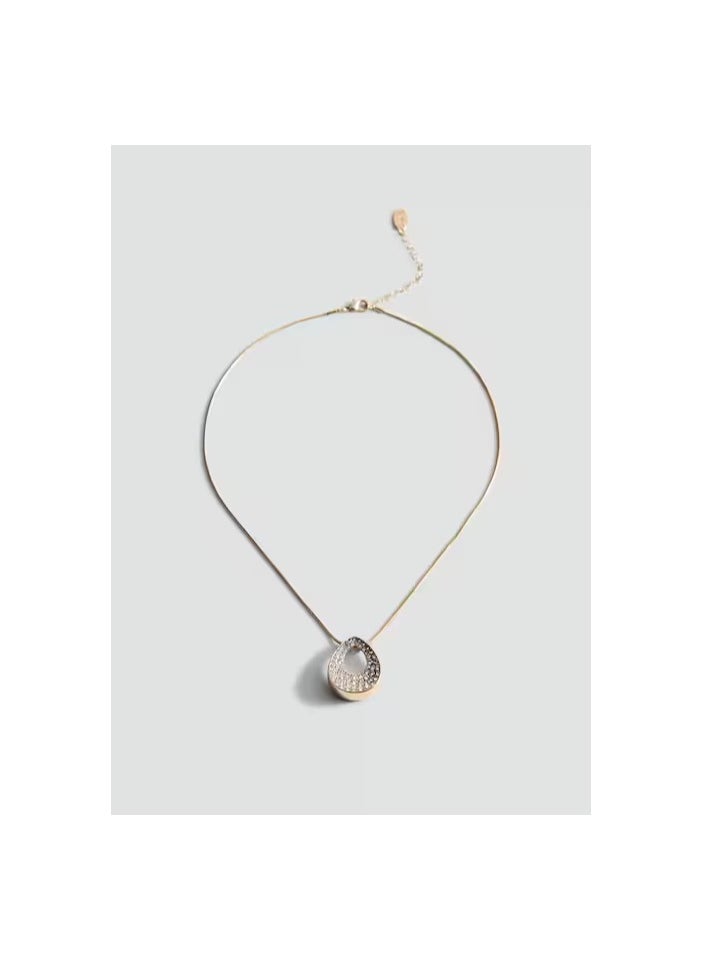 MANGO Rhinestone Pendant Necklace  - Image 1