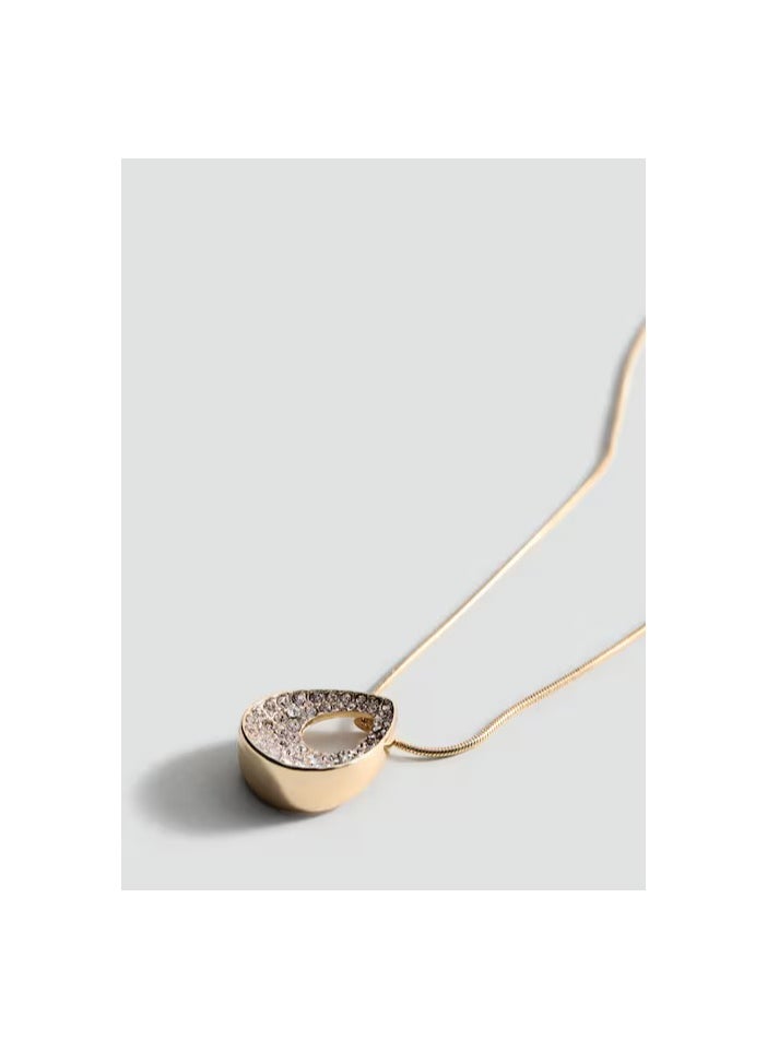 MANGO Rhinestone Pendant Necklace  - Image 3