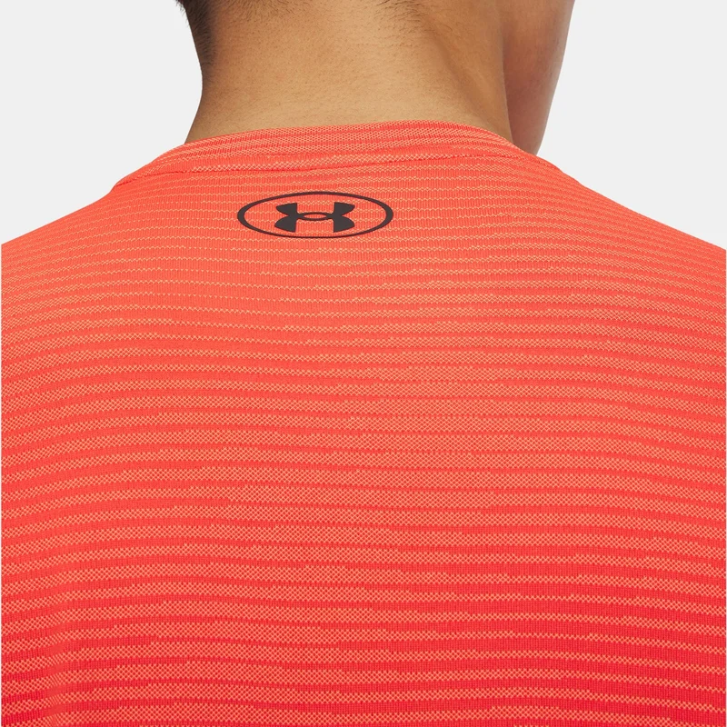 Under Armour Red Men's UA Tech Vent Jacquard Striped T-Shirt for Men | Best Price UAE