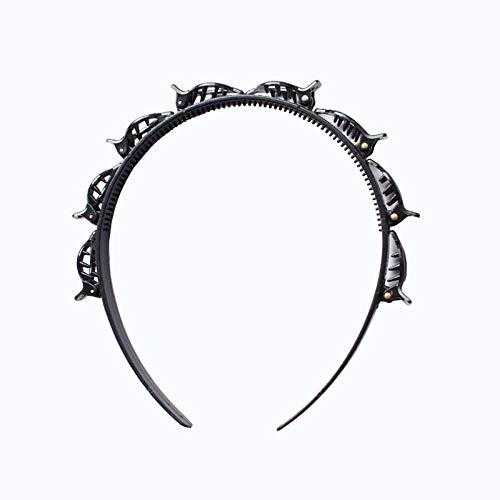 Rinpoche Curly Hair Headbands 1 Pcs Sunglasses Headband Black Square Headband Unisex Hairstyle Fixing Tool for Curly Thick Hai - Image 1