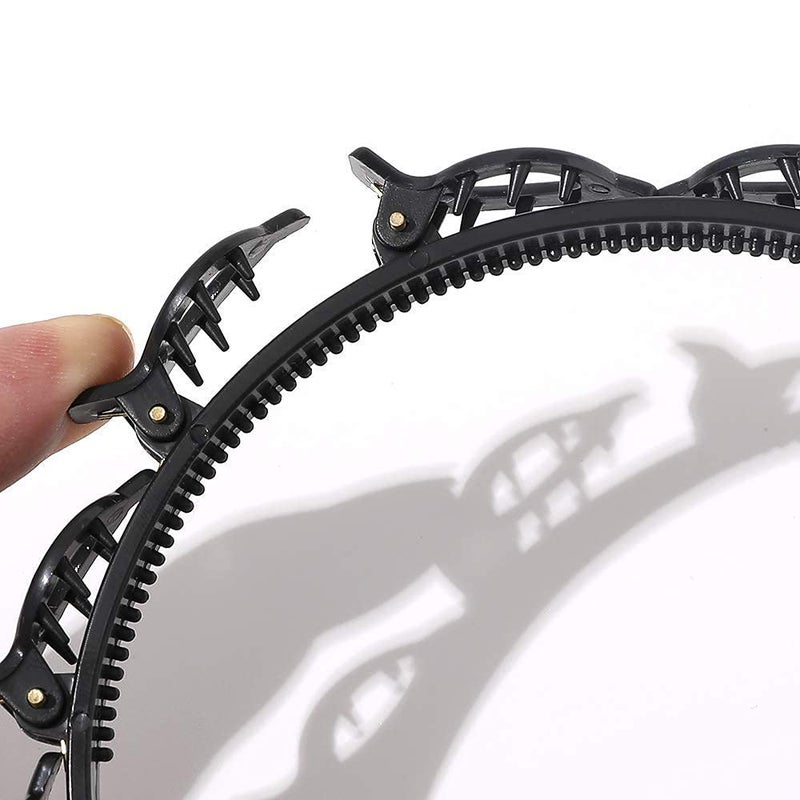 Rinpoche Curly Hair Headbands 1 Pcs Sunglasses Headband Black Square Headband Unisex Hairstyle Fixing Tool for Curly Thick Hai - Image 3