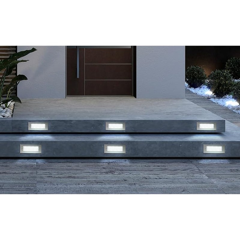 V.nice LED Step Light IP65 Waterproof – 5W Outdoor Recessed Wall Lamp with 3000K/6000K Options, Modern Aluminum Pathway Light for Stairs, Deck, Garden, 220-240V (2 Styles Available) - Image 4